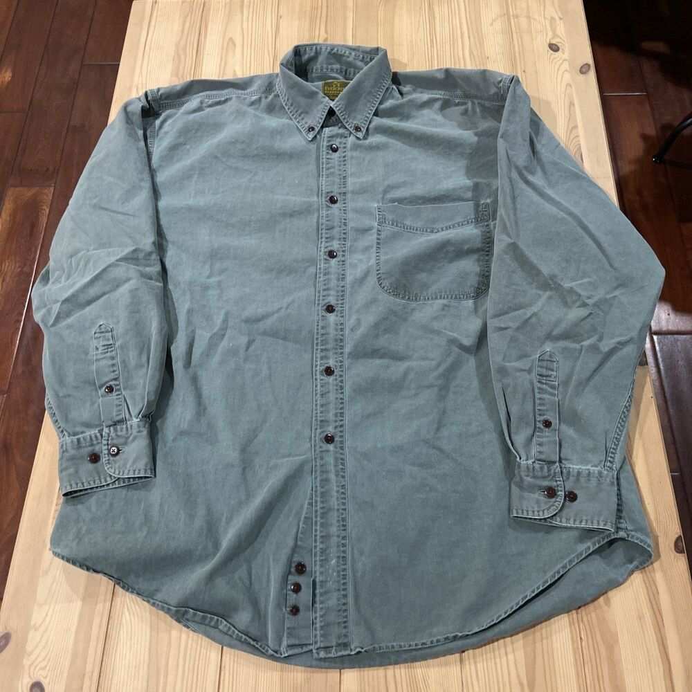 Evergreen, Men's Sportsman  Full fit Green, long sleeve, L shirt.